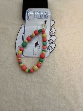 Kids Beaded Phone Charm Wristlet - Multicolor
